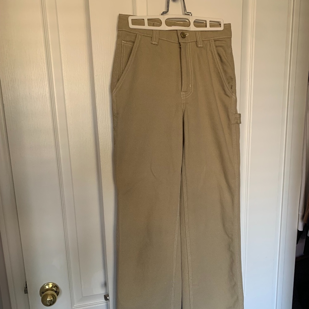 Aritzia Greenwich Pant, Olive Beige size 00